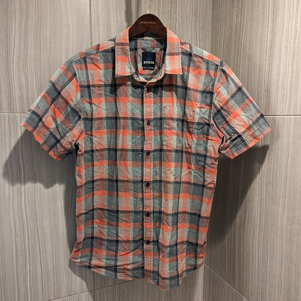 Prana Short Sleeve Shirt - Striped Pattern